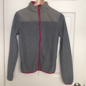 Grey fleece jacket